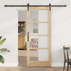 vidaXL Συρόμενη Πόρτα με Σετ Υλικών "ORKDAL" 83x202 εκ.