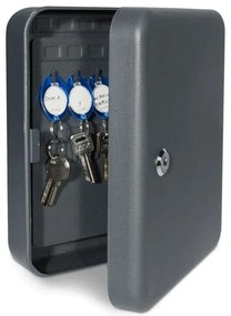 Κλειδοθήκη Τοίχου 50563.01 25x20x8cm Anthracite Navaris Steel,Plastic