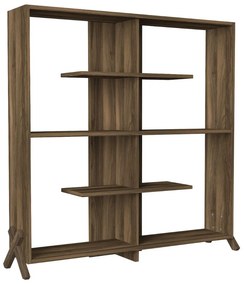 Βιβλιοθήκη  Kos Σκούρο Καφέ 112x22x115cm