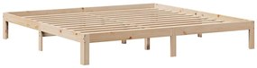 vidaXL Κρεβάτι Βιβλιοθήκη Χωρίς Στρώμα 180x200 εκ Μασίφ Ξύλο Πεύκου