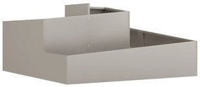 vidaXL Γλάστρα Κήπου Καφέ 100 x 100 x 50 cm Ατσάλι σκληρυθέν στον αέρα