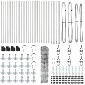 vidaXL Στύλος Περιφράξεων Γαλβανισμένο 50 x 0,8 m Ατσάλι