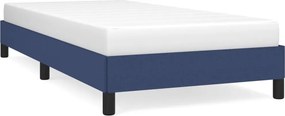 vidaXL Σκελετός Κρεβατιού Χωρίς Στρώμα Μπλε 90x200 εκ. Υφασμάτινο