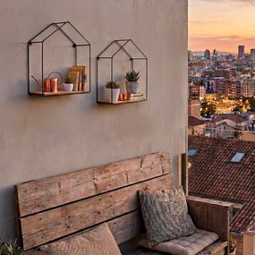 Ράφια Max Home Σίδερο Ξύλο MDF 21 x 25 x 10 cm (x6)