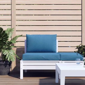 vidaXL Μαξιλάρια από Παλέτες 2 τεμ. από Ύφασμα Melange Blue