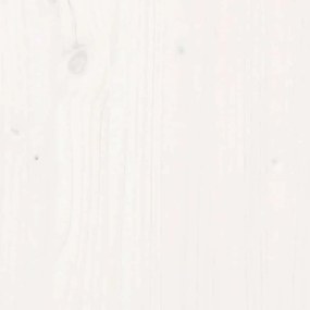 vidaXL Επιφάνεια Τραπεζιού Λευκή Ø60x2,5 εκ. από Μασίφ Ξύλο Πεύκου