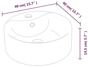 ΝΙΠΤΗΡΑΣ ΣΤΡΟΓΓΥΛΟΣ ΛΕΥΚΟΣ 40 X 14,5 ΕΚ. ΚΕΡΑΜΙΚΟΣ 153339