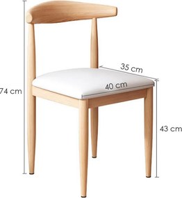 Καρέκλα τραπεζαρίας Nextdeco Υ67,5×38×εκ.