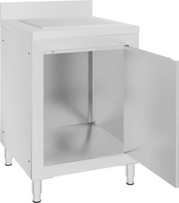 vidaXL Ερμάριο με Επιφάνεια Αποστράγγισης από Ανοξείδωτο Ατσάλι