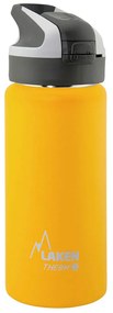 Παγούρι - Θερμός Με Καλαμάκι 500ml Laken Κίτρινο