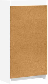 vidaXL Βιβλιοθήκη Λευκό 59 x 30 x 111 εκ Επεξεργασμένο Ξύλο