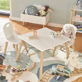 Παιδικό Τραπεζάκι + Καρέκλες (Σετ 3τμχ) Z-L Scandi White 13501
