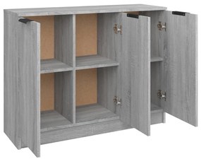 vidaXL Ντουλάπι Γκρι Sonoma 90,5 x 30 x 70 εκ. από Επεξεργασμένο Ξύλο