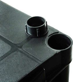 Ράφια Marbueno Μαύρο Πλαστική ύλη 31 x 131 x 61 cm