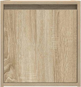vidaXL Κομοδίνα Επιτοίχια Sonoma Δρυς 38x34x40 εκ.