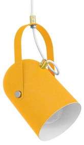 Φωτιστικό Οροφής Hazel 00926 1xΕ27 Φ12x27cm Yellow Matt GloboStar