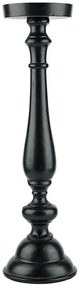Κηροπήγιο Ionas 026003 15x15x55cm Black Αλουμίνιο