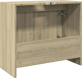 vidaXL Ντουλάπι Νιπτήρα Sonoma Δρυς 63x29x55 εκ. Επεξεργασμένο Ξύλο