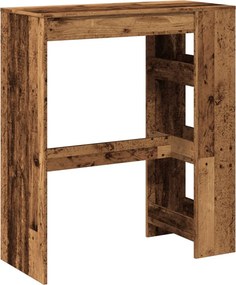 vidaXL Τραπέζι Μπαρ με Ράγες 90x40x103,5 εκ. Επεξεργ. Ξύλο