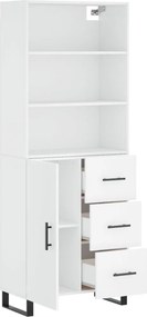 vidaXL Ντουλάπι Λευκό 69,5x34x180 εκ. από Επεξεργασμένο Ξύλο