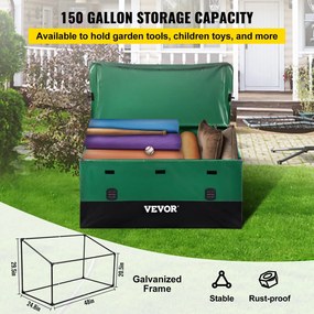 VEVOR Outdoor Storage Box Patio Deck Box 567,8 L Αδιάβροχος μουσαμάς PE