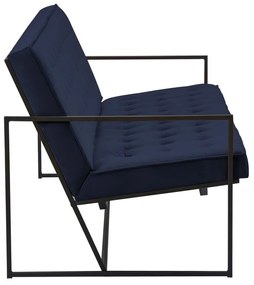 Καναπές Concept 55 194, Μπλε, 172x78x81cm, Ταπισερί, Πόδια: Μεταλλικά