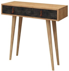 Κονσόλα Illas 811MDD3414 80x30x87,6cm Oak-Grey Μοριοσανίδα,Ξύλο