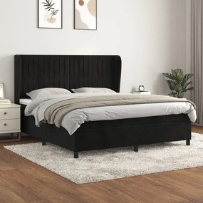 ΚΡΕΒΑΤΙ BOXSPRING ΜΕ ΣΤΡΩΜΑ ΜΑΥΡΟ 180X200 ΕΚ. ΒΕΛΟΥΔΙΝΟ 3129347