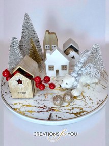 Πιατέλα με Χριστουγεννιάτικη διακόσμηση