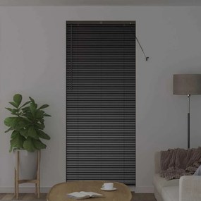 vidaXL Βενετσιάνικες Ρόδες Μαύρο 220 x 95 εκ Αλουμίνιο