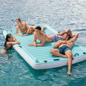 Φουσκωτό Στρώμα Intex Water Lounge 310 x 183 cm Λευκό Τυρκουάζ