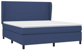 ΚΡΕΒΑΤΙ BOXSPRING ΜΕ ΣΤΡΩΜΑ ΜΠΛΕ 160X200 ΕΚ. ΥΦΑΣΜΑΤΙΝΟ 3127819