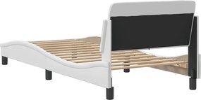 vidaXL Πλαίσιο Κρεβατιού Dover Λευκό 80x200 εκ. Συνθετικό Δέρμα