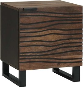 vidaXL Κομοδίνο Καρυδιά 40 x 33 x 46 εκ. Επεξεργασμένο Ξύλο
