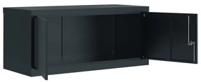 vidaXL Αρχειοθήκη Ανθρακί 90 x 40 x 110 εκ. Ατσάλινη