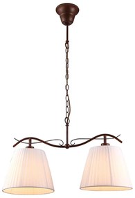 Φωτιστικό Οροφής 77-2229 H9423-2 Hana Brown Rusty Homelighting Metal, Glass