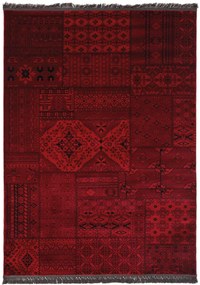 Σετ Ταπέτα 3τμχ Afgan 7675A D.RED Royal Carpet &#8211; SET067(2×140,1×220) 67X500