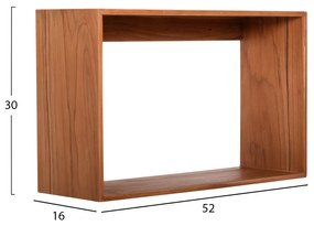 ΡΑΦΙΕΡΑ CHENGIS HM9830 3ΤΜΧ ΞΥΛΟ TEAK ΣΕ ΦΥΣΙΚΟ ΧΡΩΜΑ 60x20x38Υεκ (1 Τεμμάχια)