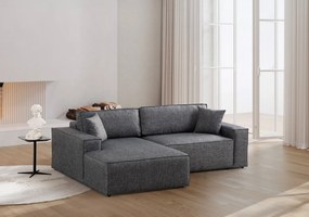 Corner Sofa-Bed Pırlo Corner Left - Dark Grey Dark Grey