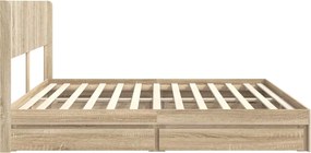vidaXL Καλάθι με αποθήκη και κεφαλάρι Sonoma Δρυς 180 x 200 cm