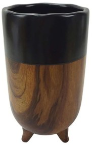 Βάζο LJT327527B 27cm Black-Walnut Oriana Ferelli® Κεραμικό