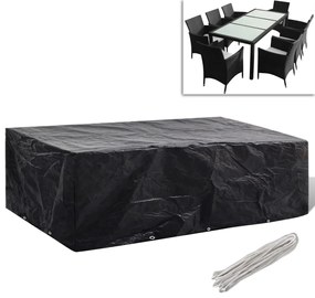 vidaXL Κάλυμμα Επίπλων Κήπου με 8 Κρίκους 300 x 140 x 90 εκ.