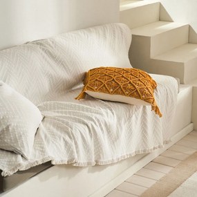 Μαξιλαροθήκη Διακοσμητική Sahara 193 Rattan Yellow Gofis Home 43X43 100% Cotton