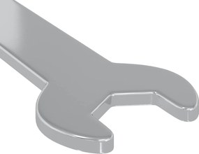 vidaXL Δίχαλο 2 pcs Ασημί 10 mm Σίδερο