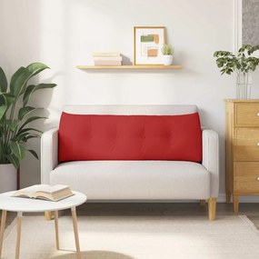 vidaXL Μαξιλάρι Πλάτης Κόκκινο 140 x 24 x 50 εκ ύφασμα