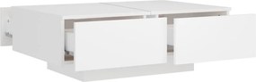 vidaXL Τραπεζάκι Σαλονιού Λευκό 90 x 60 x 31 εκ. από Επεξ. Ξύλο
