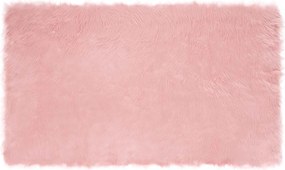 vidaXL Χαλί από τεχνητό πρόβειο δέρμα TAFALLA Ροζ 100 x 200 cm