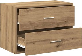 vidaXL Ντουλάπι με 2 συρτάρια Αρτισιανή Δρυς 60x31x40 εκ. Επεξ. Ξύλο