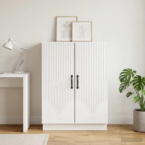 vidaXL Πλαϊνό γραφείο Λευκό 66 x 34,5 x 87 εκ. Επεξεργασμένο Ξύλο