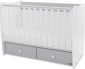 BED MATRIX NEW 60/120 WHITE/STONE GREY-2BOX